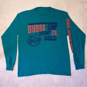 Blue Bubba Gump Long Sleeve Shirt